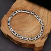 2026 Herren- und Damen-Türkischer Stil Steinbesetzt Tang-Grasmuster Blauer Diamant Armband Retro Literarisch und Kunst Fan Alt Personalisierter Schmuck