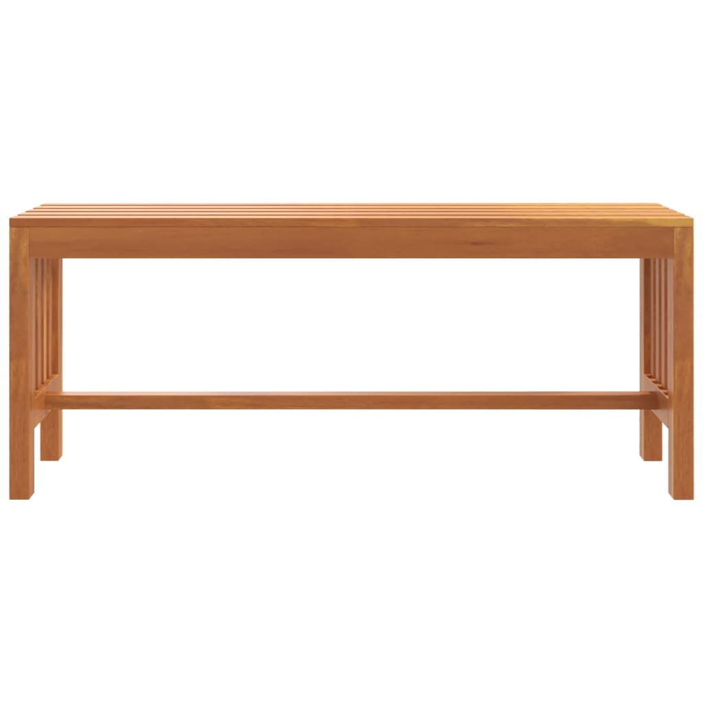 Vidaxl Ławka Ogrodowa, 110 Cm, Lite Drewno Eukaliptusowe