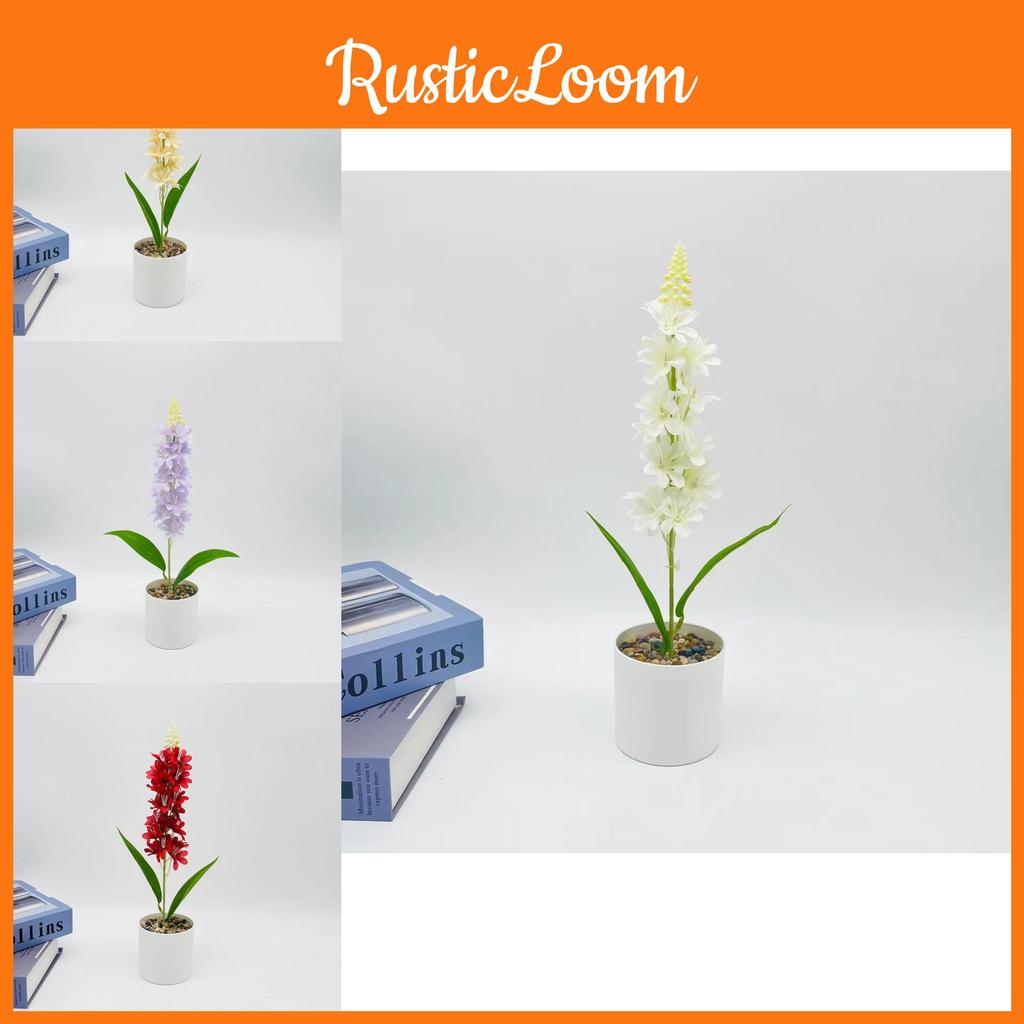 Hyacinth Simulation Plant Pot With Plastic And Silk Material For Home Wedding And Uses Photography