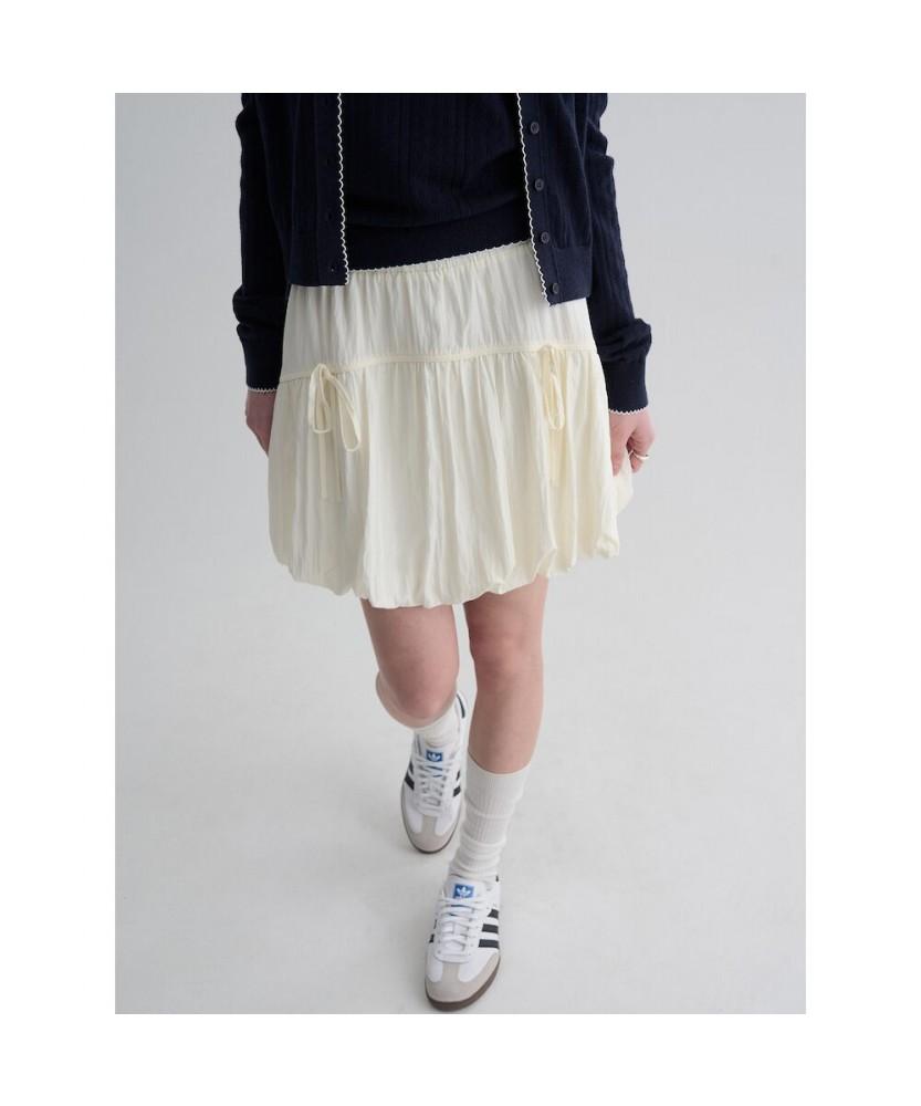 8SECONDS Ribbon Balloon Mini Skirt Ivory