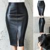 Practical Windproof Ultra Soft Long Lasting Knee-Length Women Warm Bodycon Skirt For Date Midi