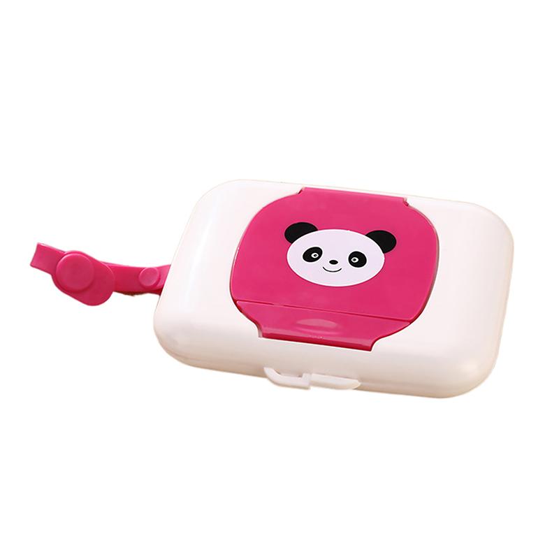 Baby Wipes Case Wet Wipe Box Dispenser For Stroller Portable Rope Lid Covered Tissue Boxes