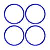 ACROPIX Wheel Rim Center Caps Hub Ring Covers for Mazda 3 CX-30, Blue, 4 Pieces