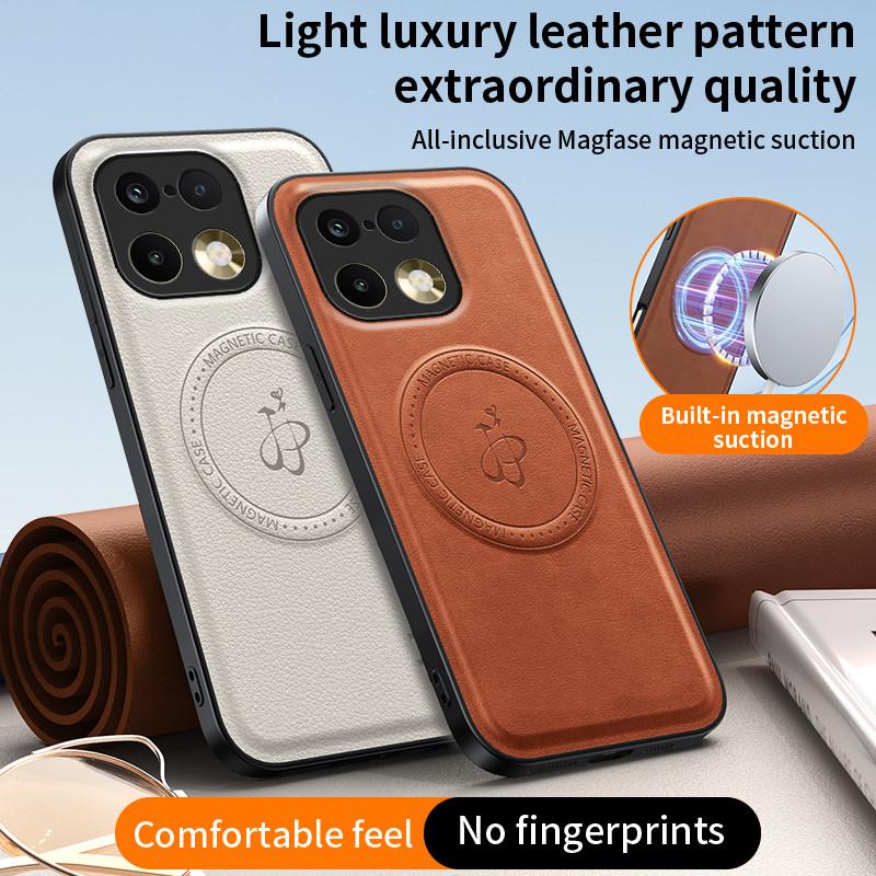 Wireless Charging Magnetic Case for Realme 16 Pro 5G 16 Pro+ Plus Protective Cover PU Leather Hard Back Shell Coque