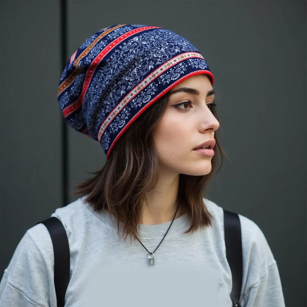 Women Breathable Headwrap Stylish Chemo Turban Hat with Digital Printing for Daily Wear and Various Occasion Outfit