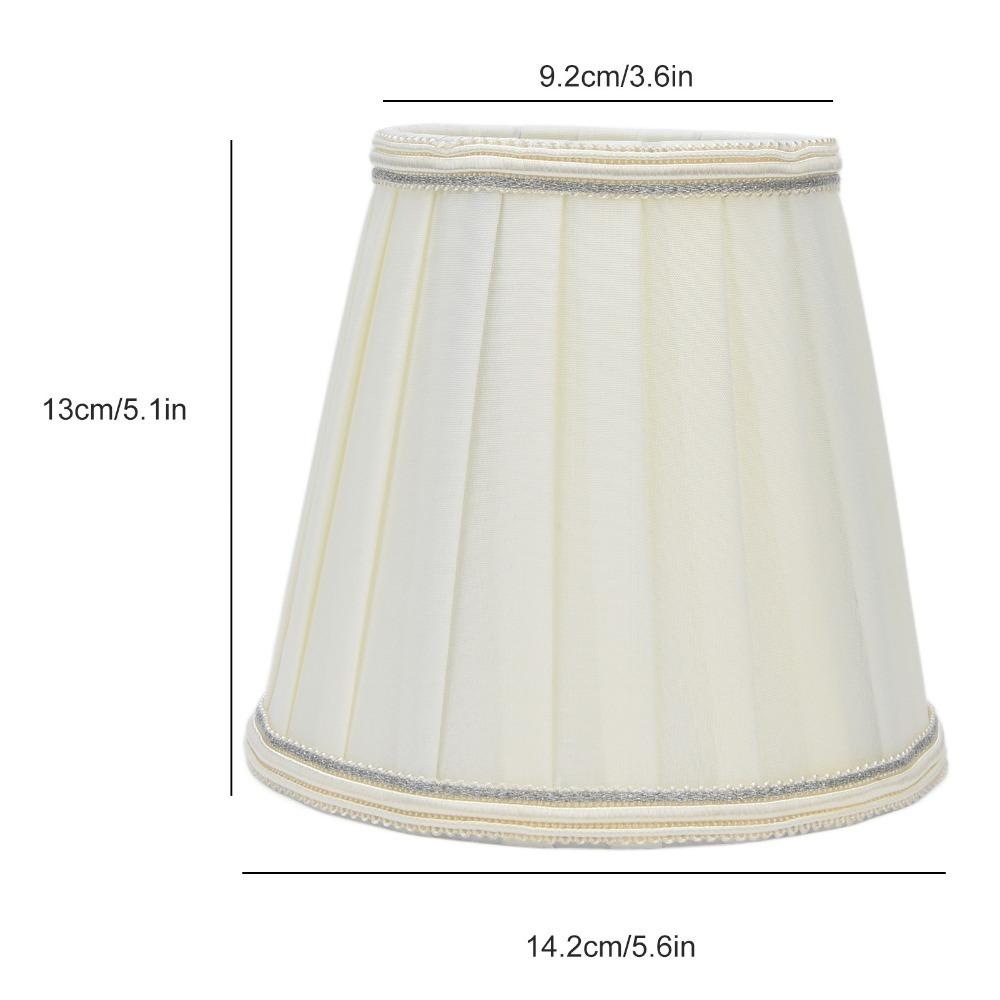 2PCS Clip On Design Clip On Lamp Shade Fabric Pleated Fabric Lampshade Small Lamp Shade  Wall Lamp