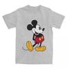 Mickey Mouse Cartoon Shirt Accessories Men Women's Pure Cotton Creative Kawaii Tee Shirt Short Sleeve Tops All Seasons#Color(2)