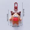 1PC Funny Cute Girls Gifts Sausage Big Mouth Monster Keychain Cartoon Resin Key Chains