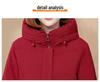 Luxury Women's Mid-Length Hooded Down Jacket - Premium White Duck Down