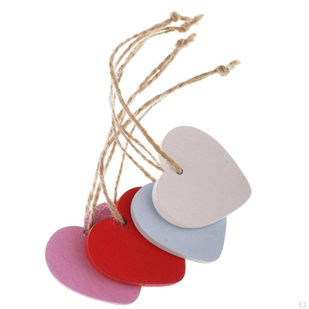 10pcs Heart Pattern Labels DIY Handwerkliches Dekor Embellishment Hanging Room Accessory Decoration