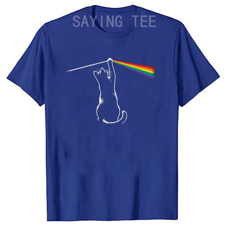 Lustiges Katze Rockmusik T-Shirt Neuheit Geschenk Damenmode Niedlicher Kätzchenliebhaber Grafik Outfit Cooles musikalisches Miau-sterwerk Spruch T-Shirt