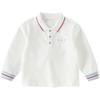 DAVE & BELLA Boys' Casual Long Sleeve Polo Shirt