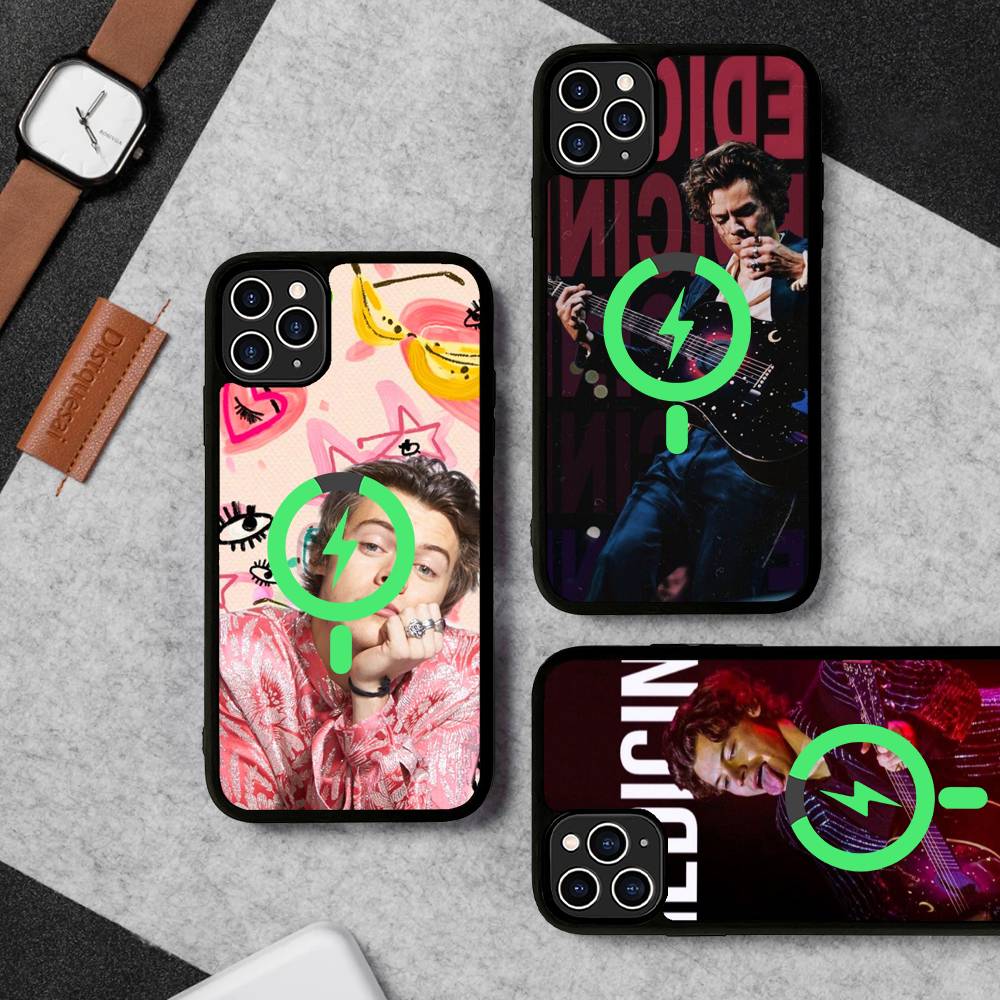 Pop Singer Harry Styles Magnetic Case For IPhone 17 16 14 13 12 11 15 Pro Max Plus Wireless Charge Phone Cover
