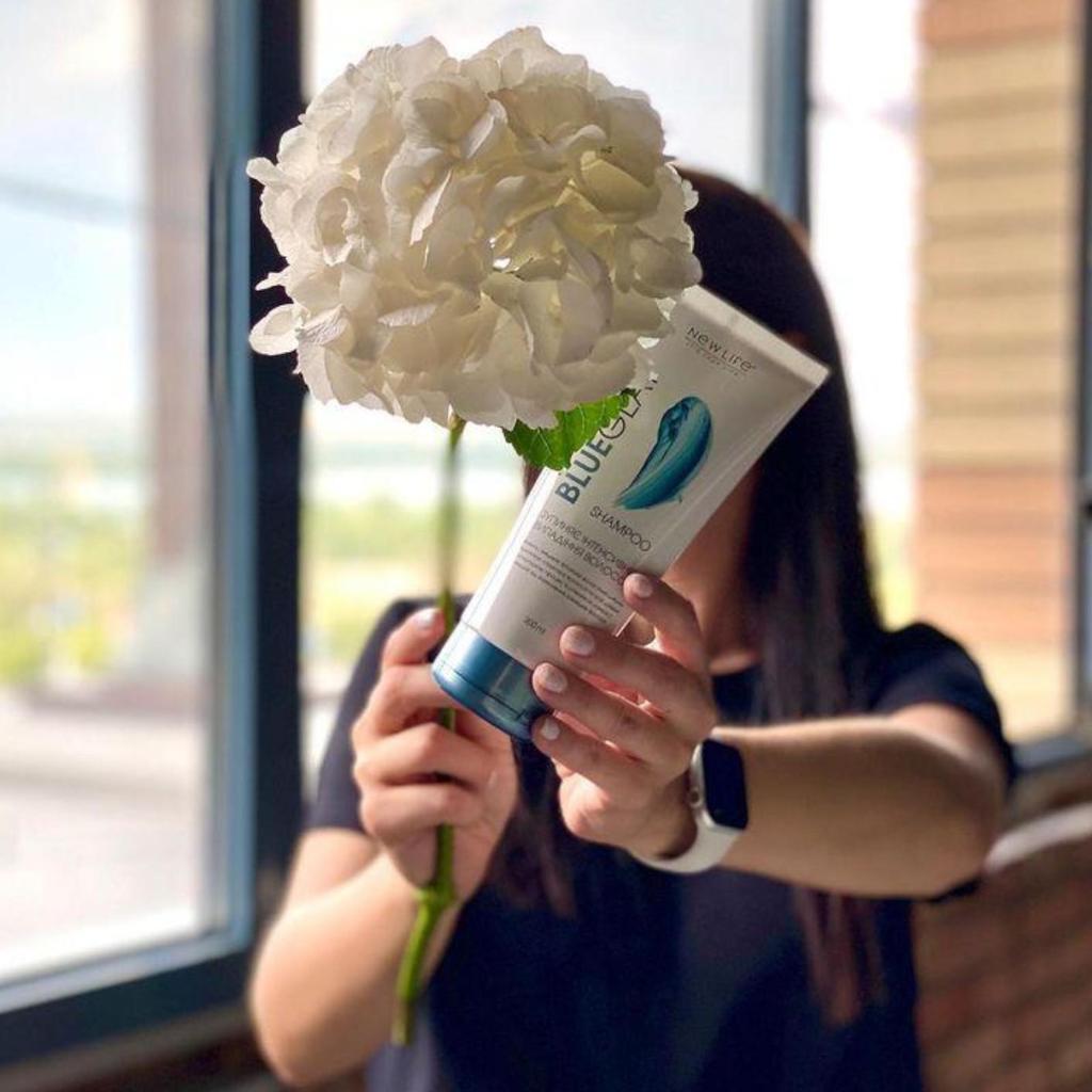 Шампунь Для Волос С Голубой Глиной New Life Питание, Укрепление, Восстановление