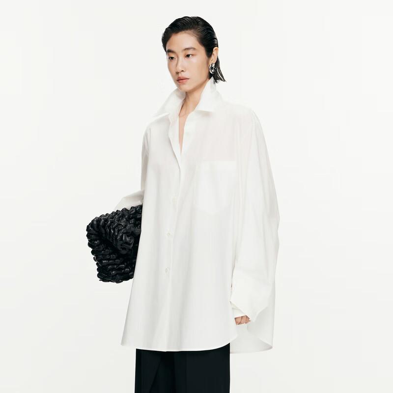 JNBY Women's Cotton Loose Long Sleeve Shirt