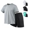 Men's Short Sleeved Set Versatile Casual Sports Two-piece Set