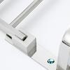 Towel Rack Foldable Towel Shelf with Movable Hooks Rustproof Wall