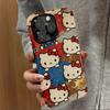 Retro Kitty Cartoon Case for iPhone 16 Pro Max/14/15 with Full Lens Coverage