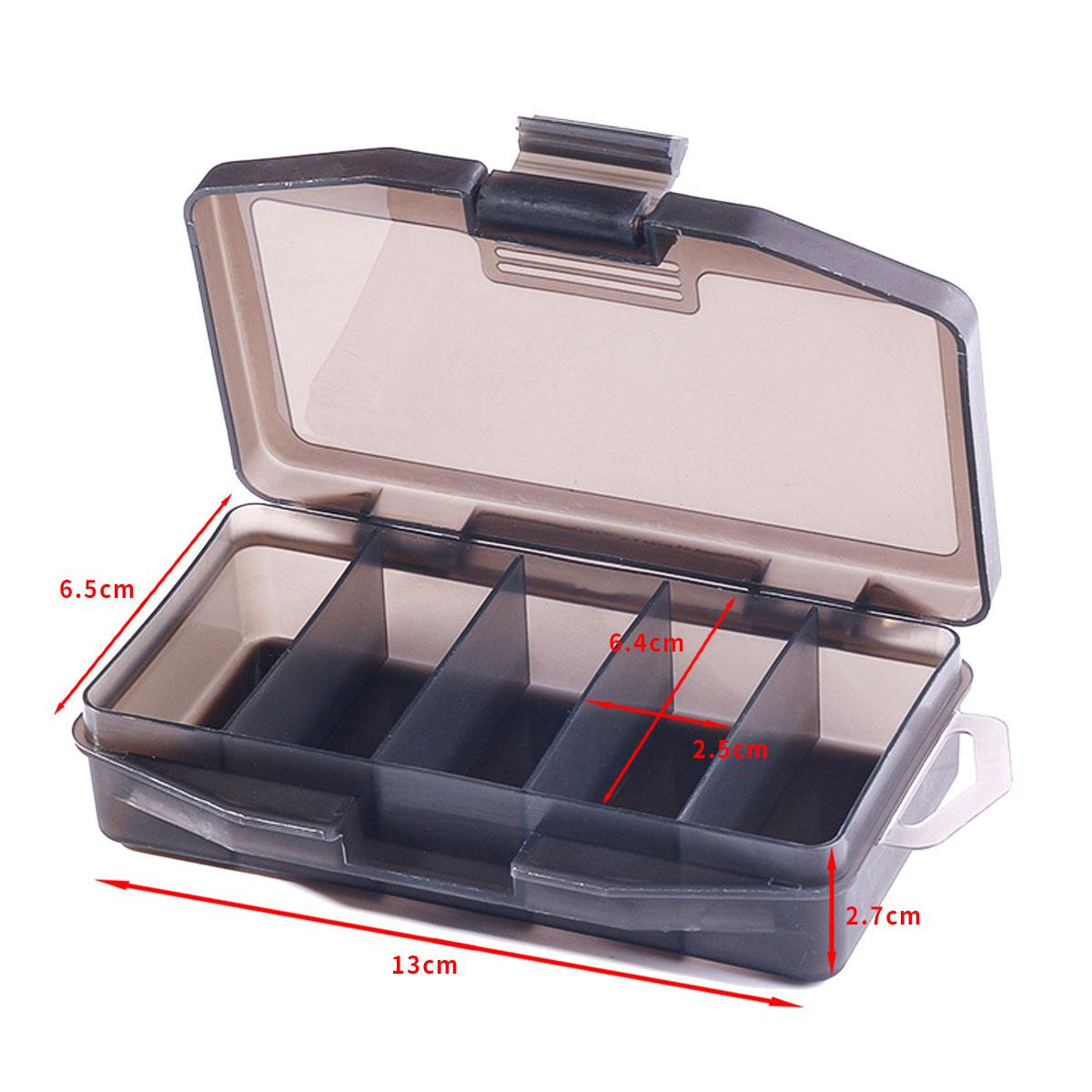 5 Compartment Plastic Storage Case Eco Friendly Plastic Fishing Box Plastic Fishing Tackle Box