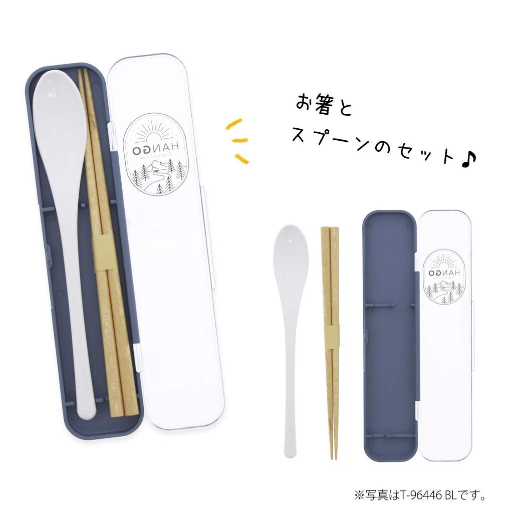 Takenaka Chopsticks Spoon Set HANGO Made In Japan Blue X X Approx. 19.3 4.6 1.8cm T-96446
