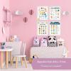 set of 4 Boho Feelings Chart Learning Posters for School Educational Wall Decal Classroom Decoration Periodic Emotions Wall Sticker