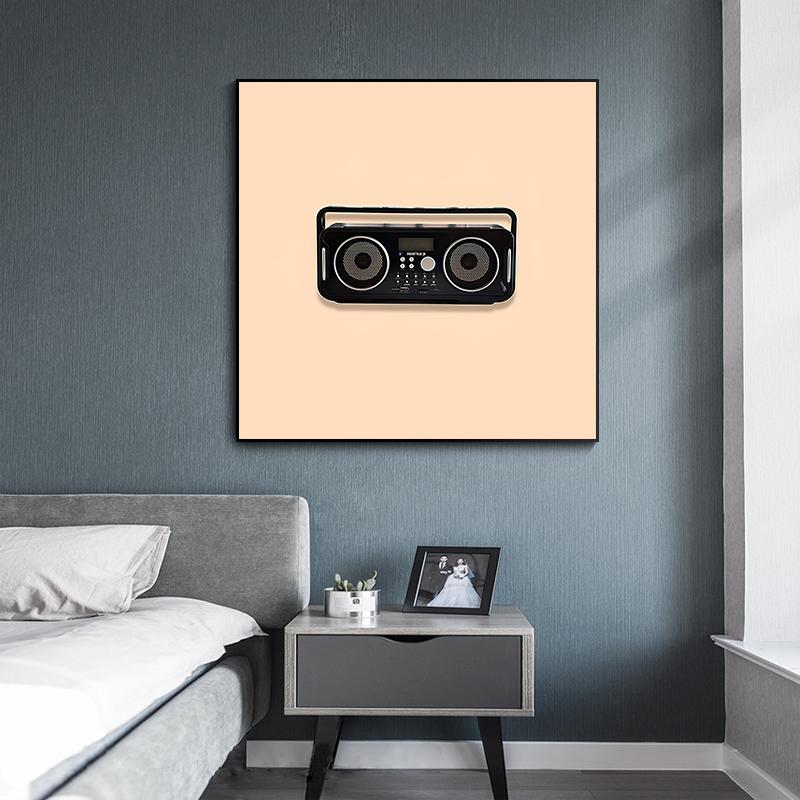 Colorful Music Microphone Radio Poster Print Canvas Painting Nordic Wall Art Picture For Modern Living Room Home Decoration