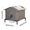Winter warm loving stray cat bed waterproof rainproof cold-resistant large space enclosed tent for all seasons bite-resistant
