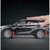 1/24 Toyota Highlander SUV 2023 Alloy Die Cast Toy Car Model Sound and Light Pull Back Children's Toy Collectibles Birthday Gift