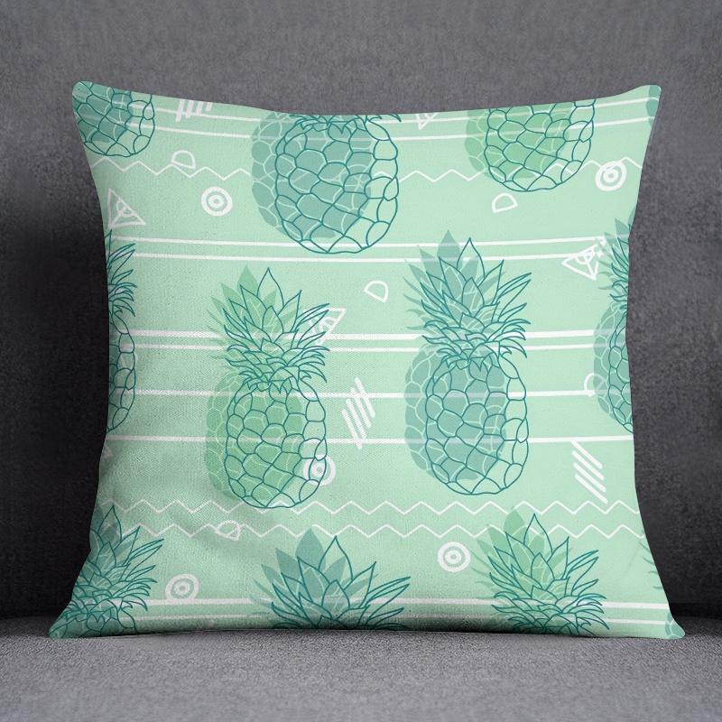 Mint Green Fresh Pillow Gift Home Office Decoration  Bedroom Sofa Car Cushion Cover Case