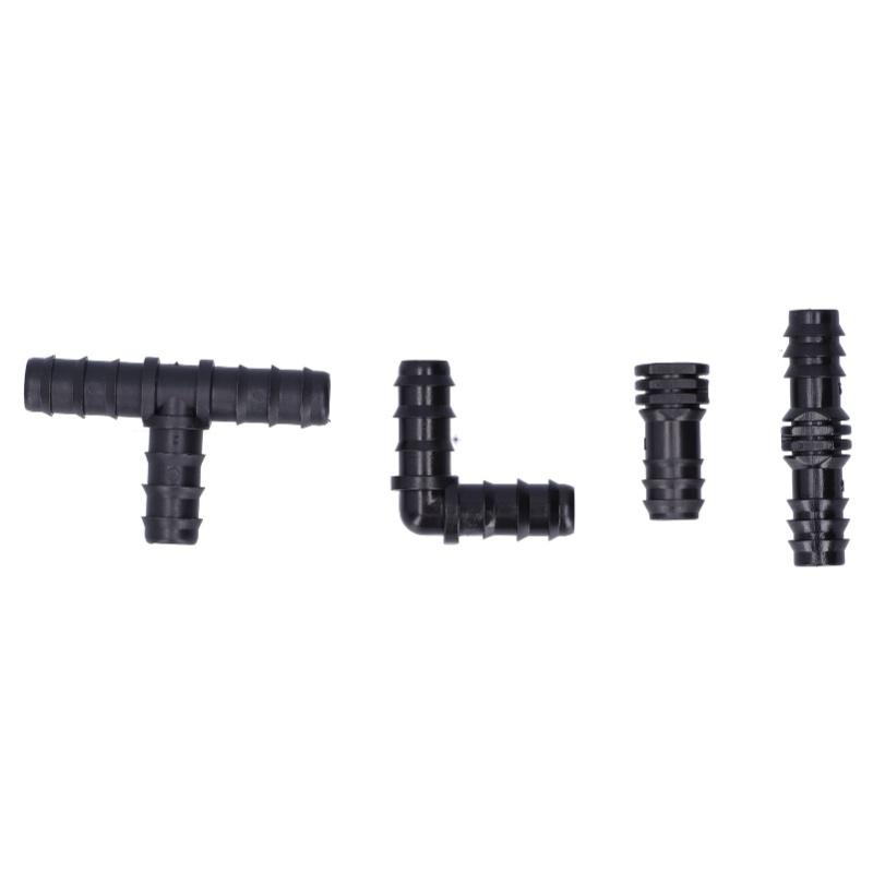 24 Stück/Set Tropfbewässerungs-Fittings-Kit 1/2 Schlauch Dornverbinder Für Garten Gewächshaus