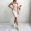 Europe, America 1116 Autumn and Winter New Hip-wrapped Long-sleeved Turtleneck Skirt Fashionable and Elegant Sexy Suit Skirt