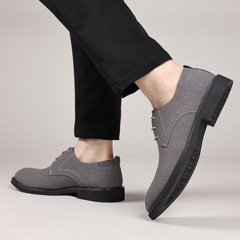 Fashion High Quality Mens Business Dress Shoes British Style Men Leather Dress Oxfords Shoe New Trend Pu Leather Men's Walking  Shoes