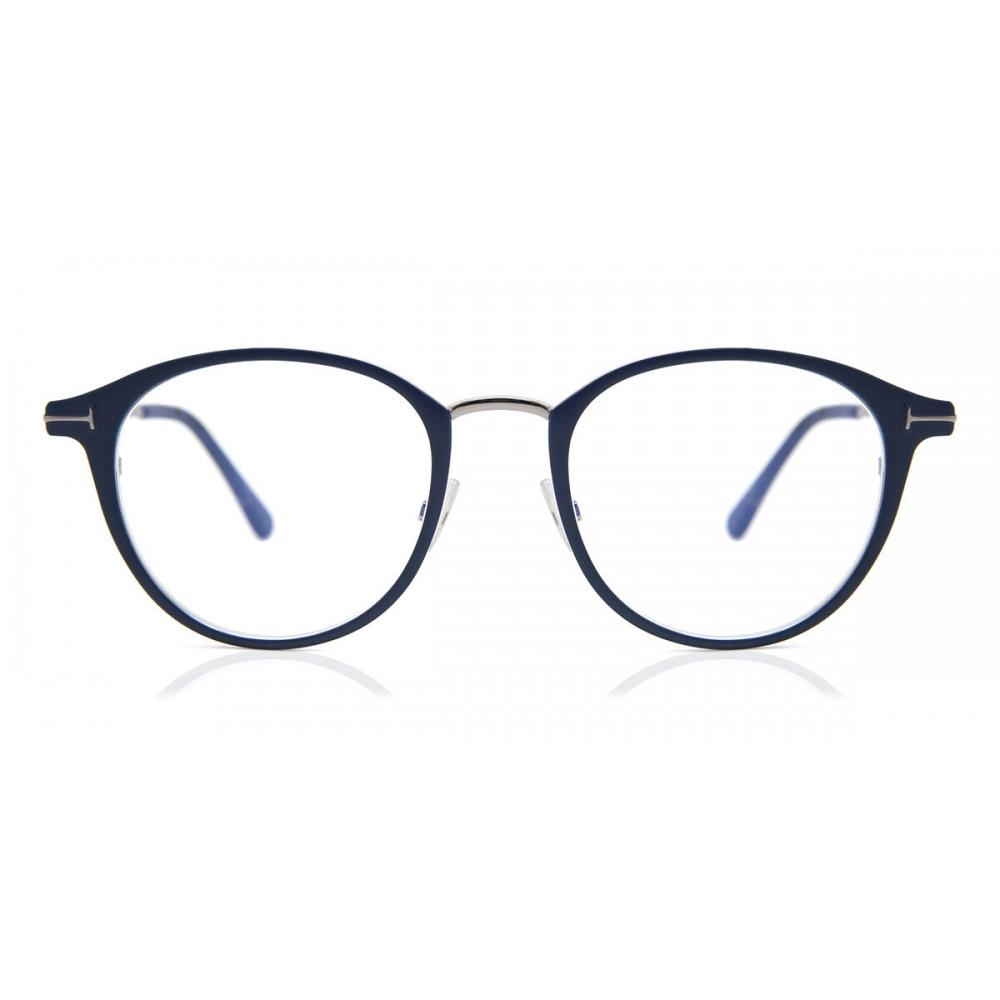 

Tom Ford Ft5528 B Blue Light Block 091 Unisex Eyeglasses Blue/49
