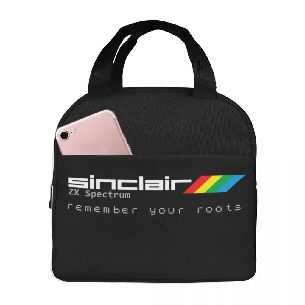 ZX Spectrum Keyboard Retro Art Insulated Lunch Bag for Women Children Portable Food Boxes Thermal Lunch Box Tote