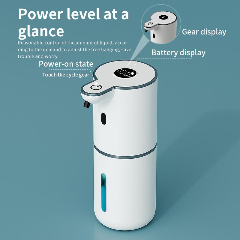 380ML Digitalanzeige Haushalt Schaum-/Flüssigreiniger Pumpe Intelligenter Infrarot Automatischer Sensor Seifenspender Für Küche Badezimmer
