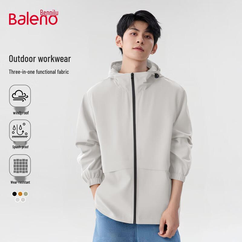 

Baleno Men s Casual Hooded Workwear Jacket 3XL