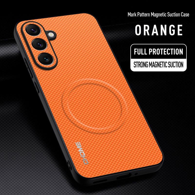 Compatible with Samsung S26 Ultra and S25 Edge/FE: New Magnetic Texture Drop-Proof Phone Case