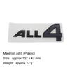 3D Premium ABS ALL4 Letters Sticker Tail Bumper Badge Auto Rear Trunk Emblem Accessories Exterior Decoration