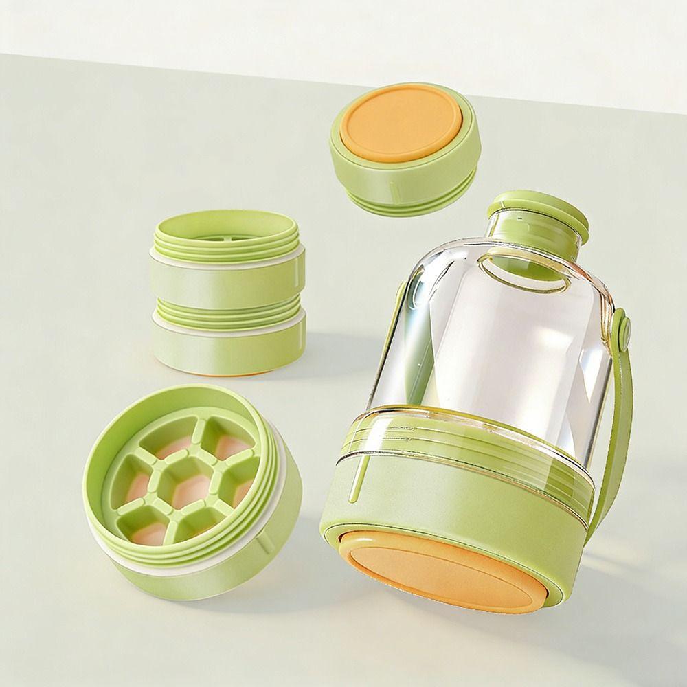 Press-type Water Bottle Ice Cube Tray Anti-leakage Ice Maker Kettle Ice Tray Mold  for Home&Travel