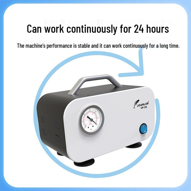 JOANLAB Adjustable Oil-Free Vacuum Pump for Lab Filtration