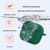 For AirPods 4 Silicone Case Bluetooth-Compatible Earphones Protective Cover with Anti-Lost Buckle + Cleaning Brush