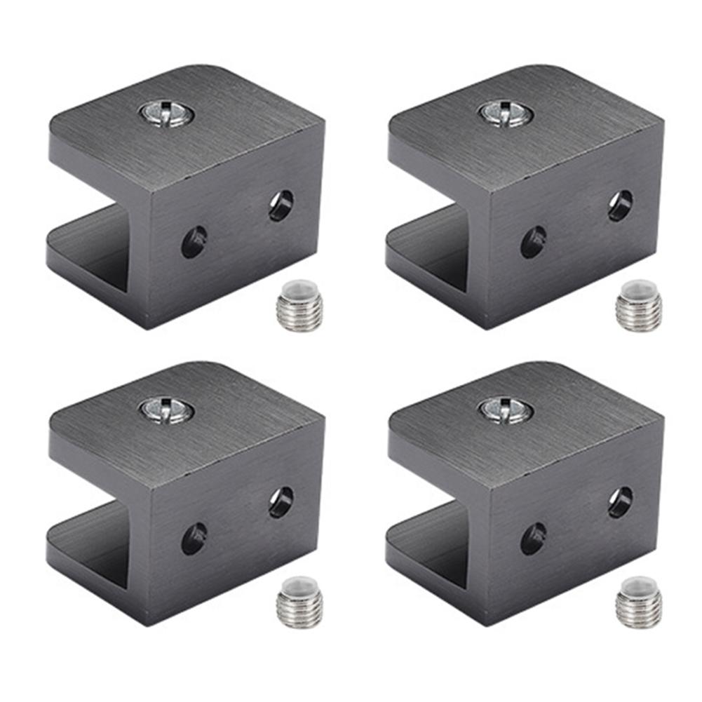 

Bathroom Decor Adjustable Glass Brackets Adjustable Glass Shelf Clamps Tool 3.2x2.4x2.1cm Adjustable Rubber Posts чорний