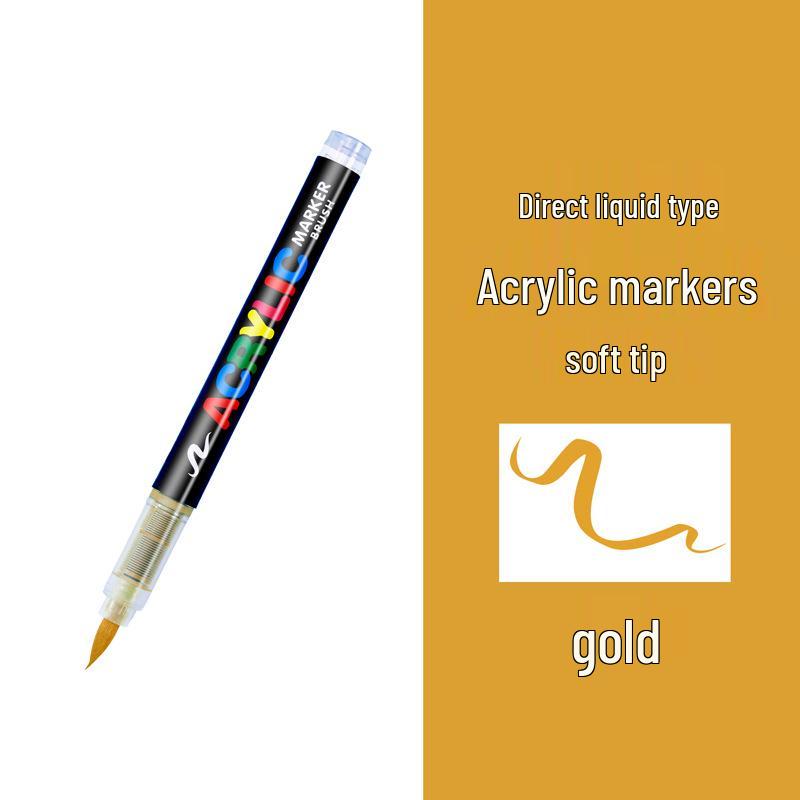 Guangna 8101 Liquid Soft Tip Acrylic Marker - 288 Colors for DIY Graffiti and Body Painting