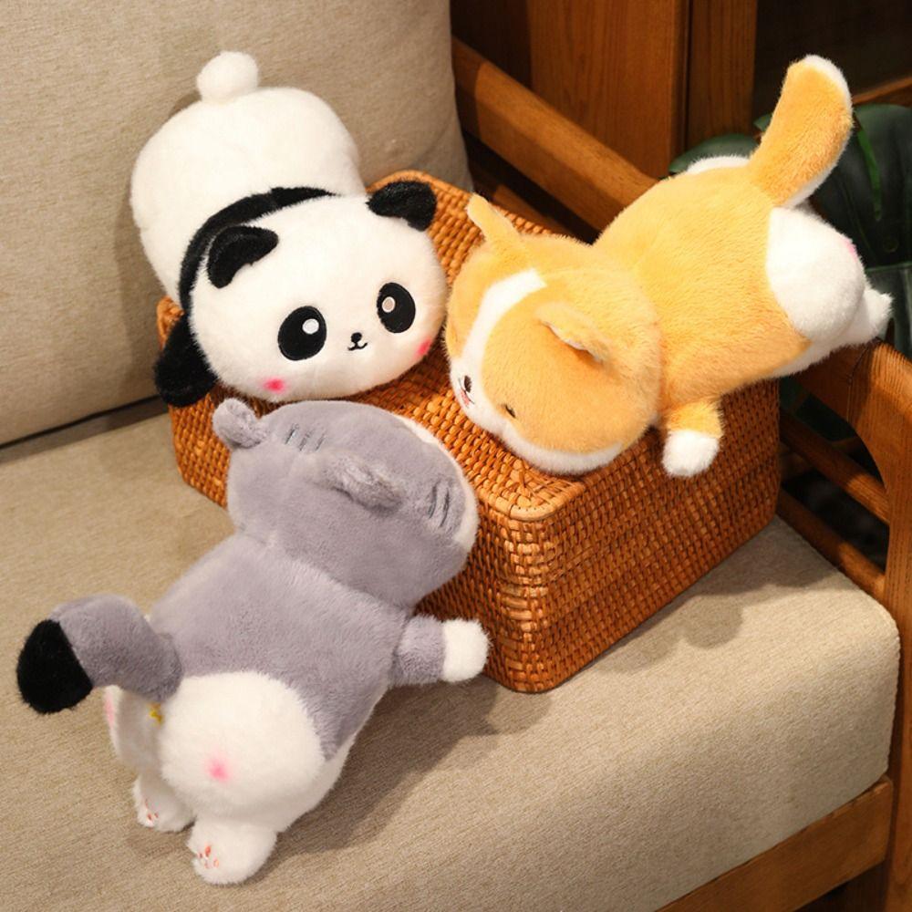 PP Cotton Stuffed Animals Panda Doll Fluffy Stuffed Panda Plushie Doll  Kids Gifts
