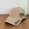 Fashion Hat American retro handwritten embroidered baseball cap made old men's and women's retro soft top baseball cap retro sunshade casual hat