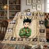 Hunter X Hunter Print Flannel Blanket Comfortable Warm, For Bedrooms, Picnics, Travel -HE26