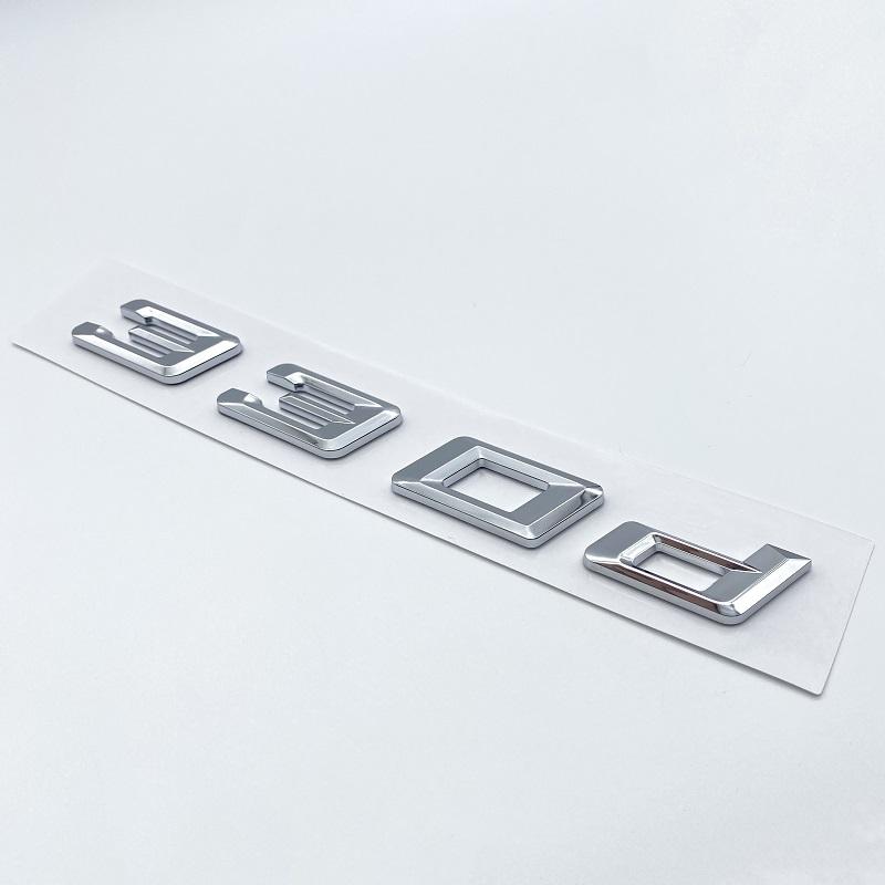 Nová čísla písma Písmena 316d 318d 320d 325d 328d 330d 335d Emblém GT ABS pro BMW řady 3 E90 E46 F30 Logo kufru auta