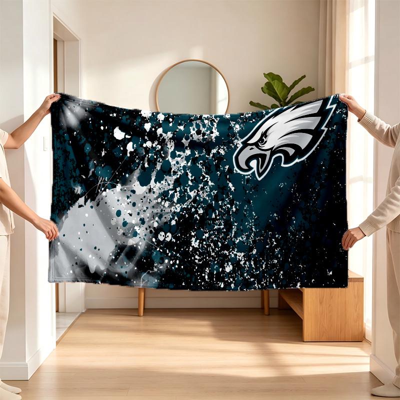 Philadelphia Eagles (23) Flanelinis pledas – švelnus akcentas miegamajam ir svetainei bei jaukia namų dovana