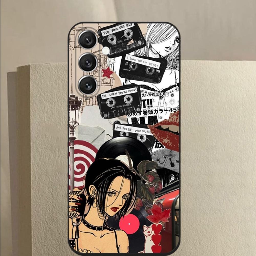 Tecknad Anime Oosaki Nana Fodral För Samsung Galaxy A13,A21s,A22,A31,A32,A52,A53,A71,A80,A91 Mjukt Svart Fodral
