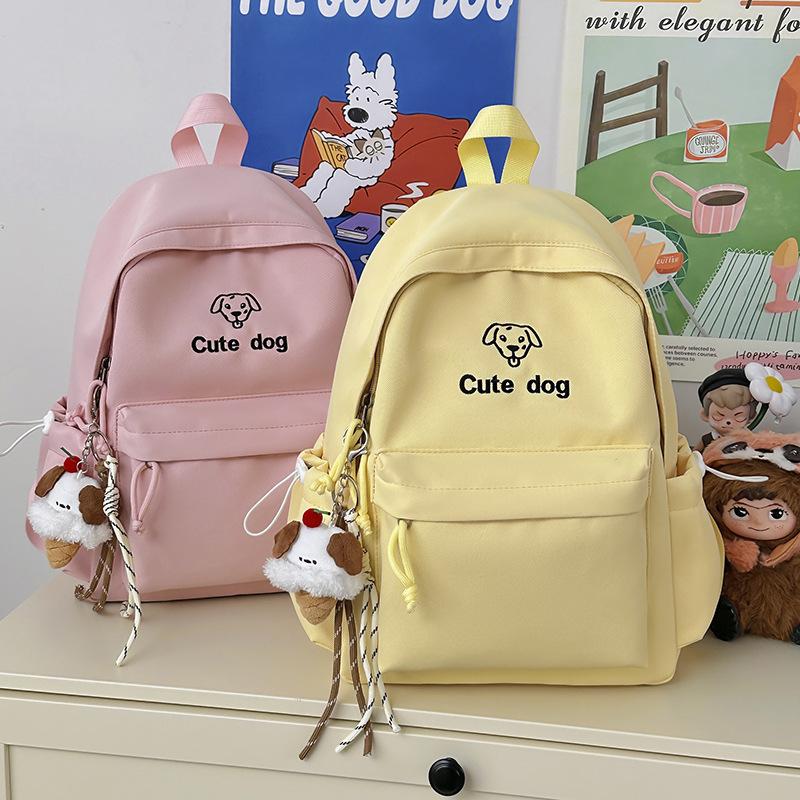 Schoolbag backpack ins niche design student class backpack simple cute high quality casual versatile backpack
